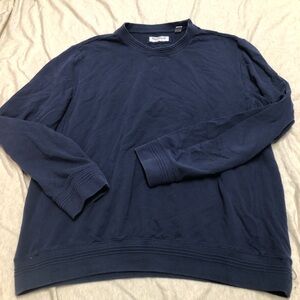 English Laundry Navy Blue Sweatshirt Cotton Preppy Casual Comfort Quality